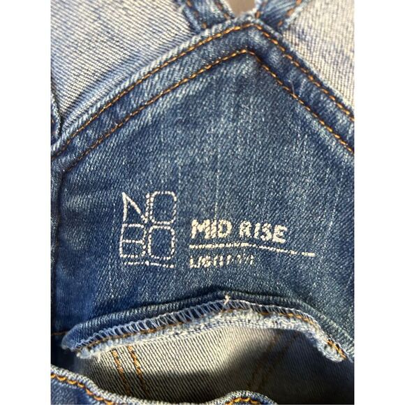 Nobo denim short overalls jr. large 11/13 distressed - Picture 3 of 7